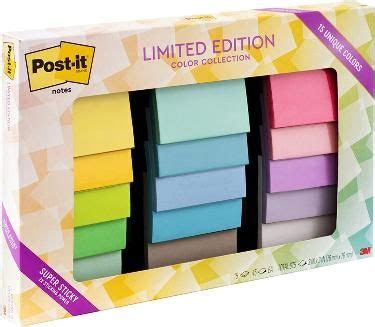 Post-it Super Sticky Notes, Limited Edition Color Collection, 3x3 in, 15 Pads/Pack, 45 Sheets ...