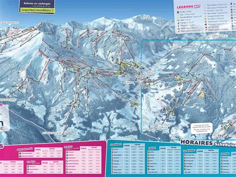 Ski map of Evasion Mont-Blanc