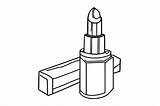 Lipstick Coloring Pages For Kids Graphic By MyCreativeLife · Creative  sketch template