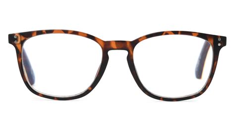 Foster Grant Unisex Rectangle Fashion Blue Light Glasses Tortoise - Walmart.com