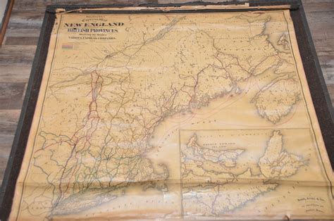 1875 Rand Avery And Co. Map Of Express Companies And Railroads Of The Usa And Canada Auction