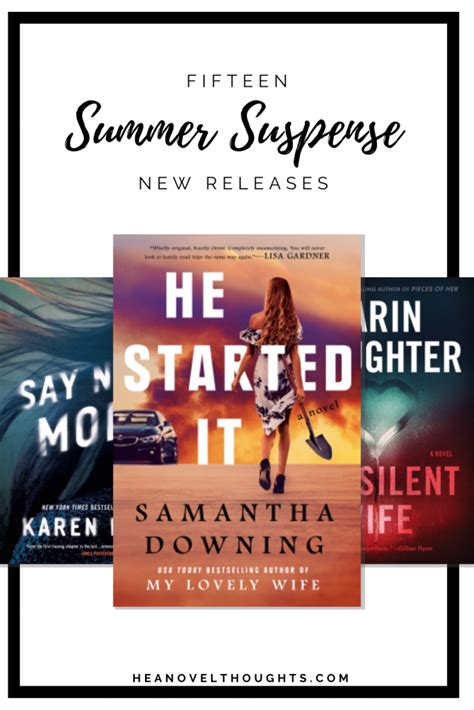 15 New Suspense Books Releasing Summer 2020 - HEA Novel Thoughts