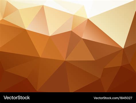 Yellow orange brown abstract background polygon Vector Image