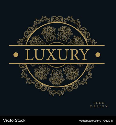 Amazing luxury logo designs Royalty Free Vector Image