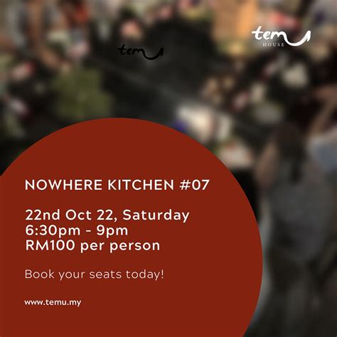 Nowhere Kitchen x temu house