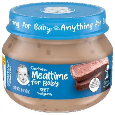 Gerber® 2nd Foods Beef and Gravy Stage 2 Baby Food, 2.5 oz - Ralphs