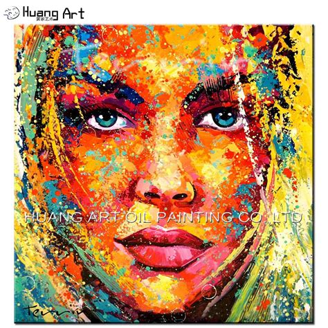 Girl Face Painting Portrait Original Art Girl Abstract Pear Painting ...