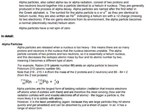 What are the alpha particles?