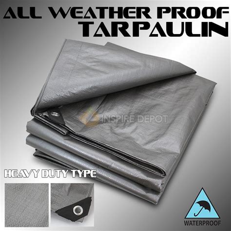 XtremepowerUS Multi-Purpose Tarps Thick 14-Mil Waterproof Poly Tarp ...