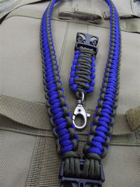 lanyard with 2 colors Paracord Bracelet Survival, Paracord Keychain ...