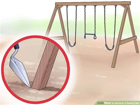 3 Ways to Anchor a Swing Set - wikiHow