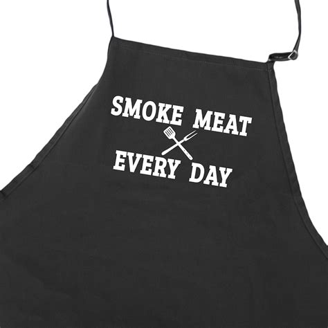 Funny BBQ Apron for Men With 3 Pockets Barbecue Smoking - Etsy