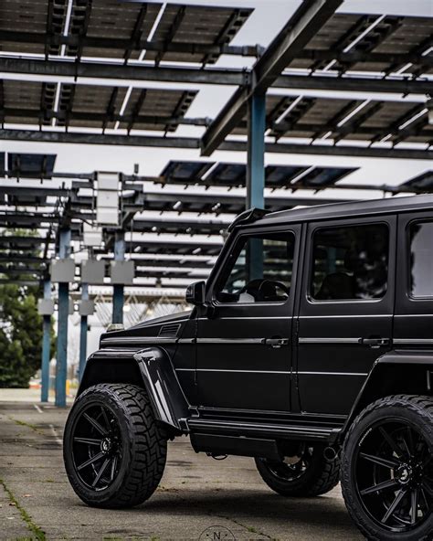 Brabus G-Class Squared Rides on Forgiato 24s, It's Matte Black Almost ...