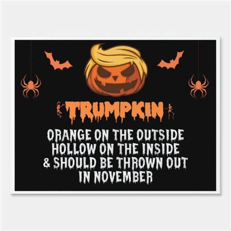 Trumpkin anti trump funny yard sign | Zazzle.com