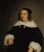 Portrait of Christina Pijll (1601 - 1652), half-length, holding a feather | Master Paintings ...