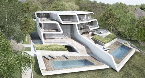 Futuristic house by Zaha Hadid Architects