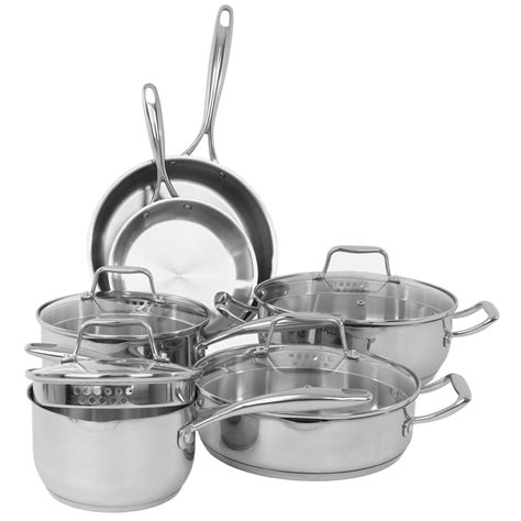 Oneida Premium 10 Piece Stainless Steel Cookware Set & Reviews | Wayfair