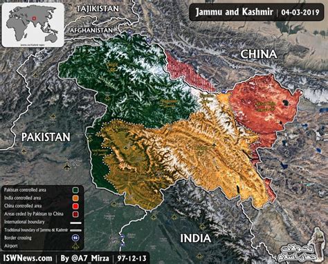 Jammu And Kashmir Conflict Map - Islamic World News