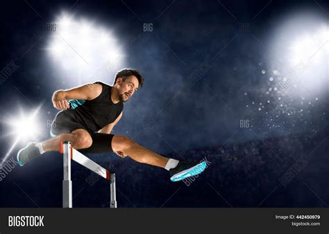 Man Athlete Hurdler Image & Photo (Free Trial) | Bigstock