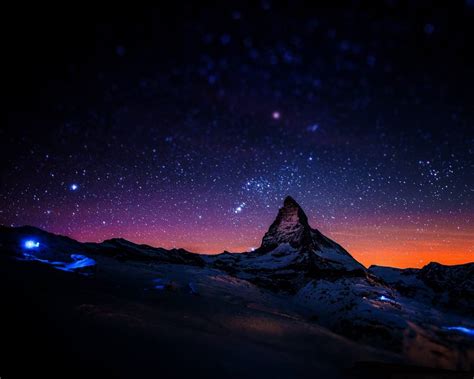 Matterhorn Starry Sky Wallpapers - Wallpaper Cave