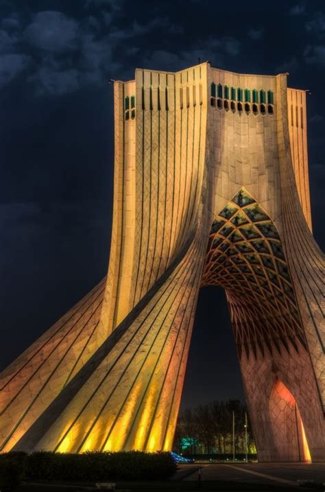 Azadi Tower Freedom Light Gate, Tehran, Iran | Unique architecture, Architecture, Interior ...