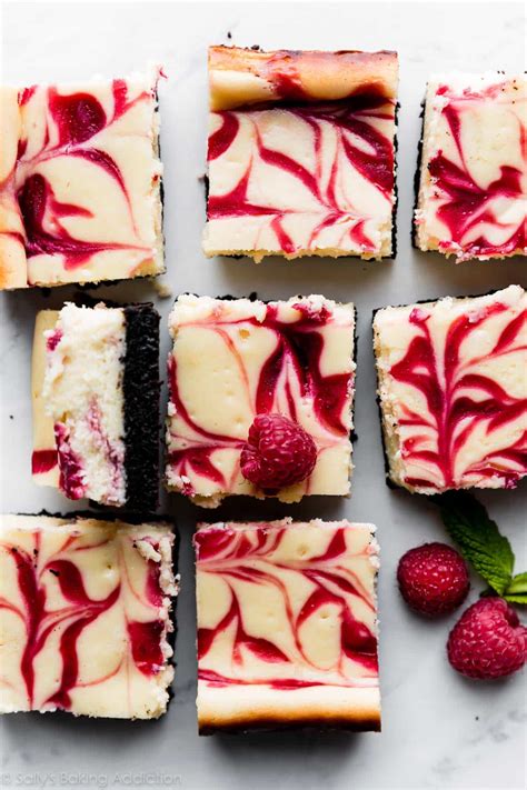 White Chocolate Raspberry Cheesecake Bars - Sally's Baking Addiction