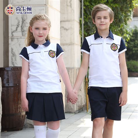 [USD 40.76] Shankarton 2019 new elementary school uniform garden costume summer British ...