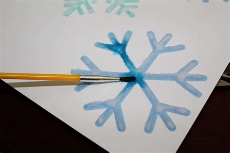 Snowflake Salt Painting- A Winter Themed Project You'll LOVE – The Salty Mamas