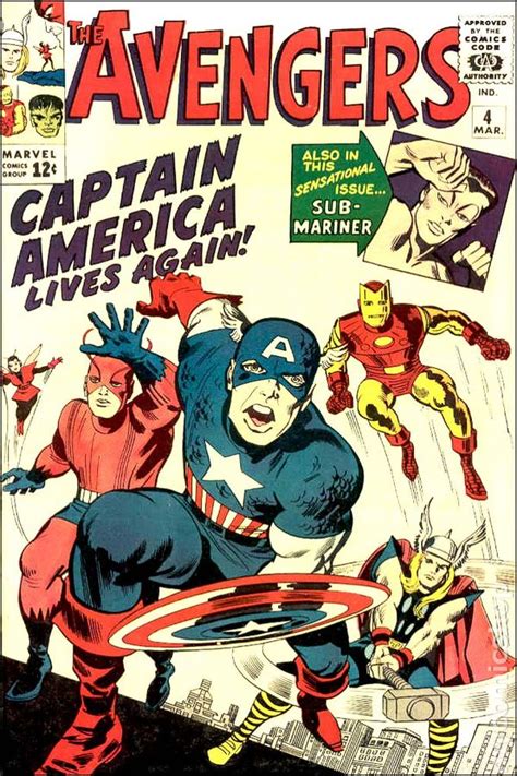 Avengers comic books issue 4 1964