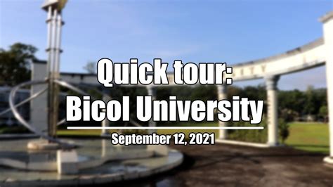 Bicol University | Quick Tour - YouTube