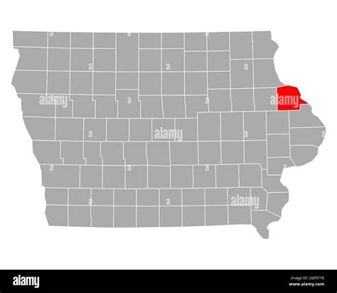 Map of Dubuque in Iowa Stock Photo - Alamy