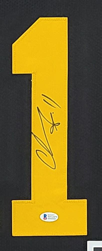 Chase Claypool Autographed Framed Steelers Black Jersey - The Stadium ...