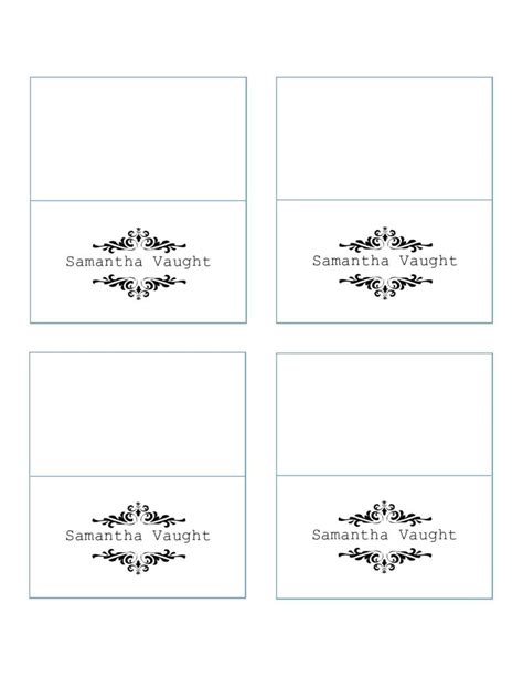 His And Hers Place Cards Template