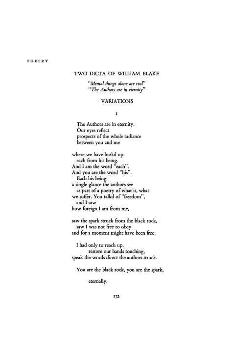 William Blake Poems