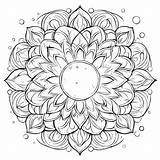 Download Intricate Mandala Coloring Page Voor Liefhebbers Van volwassen  sketch template