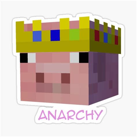 "Technoblade Minecraft Anarchy " Sticker for Sale by Dashhowler | Redbubble