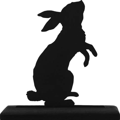 Standing Rabbit Handmade Wood Display Silhouette Decoration | Etsy