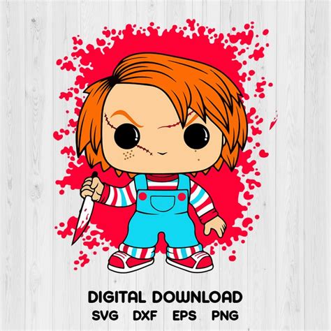 Horror Chucky SVG, Horror Halloween SVG, Chucky SVG Digital Download SVG