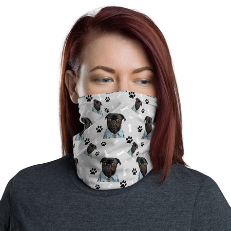 Pug Print Pug Face Mask Pug Print Face Mask for Adult USA | Etsy