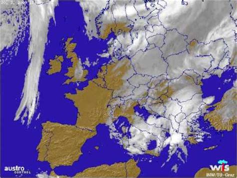 Weather satellite images of Europe - YouTube