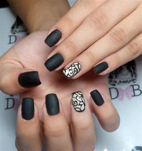 29+ Black Acrylic Nail Art, Designs, Ideas | Design Trends - Premium ...