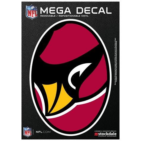 Arizona Cardinals Helmet NFL Logo Ball Bumper Sticker Decal-3'' 6'' or 8'' 5''