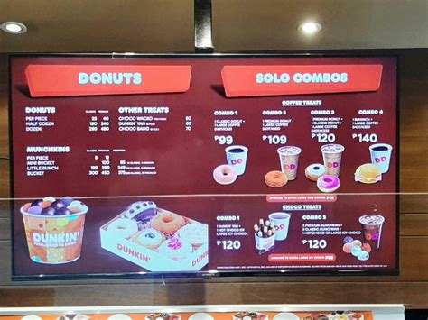 Dunkin Donuts Menu Philippines (2023) — Philippine Menus