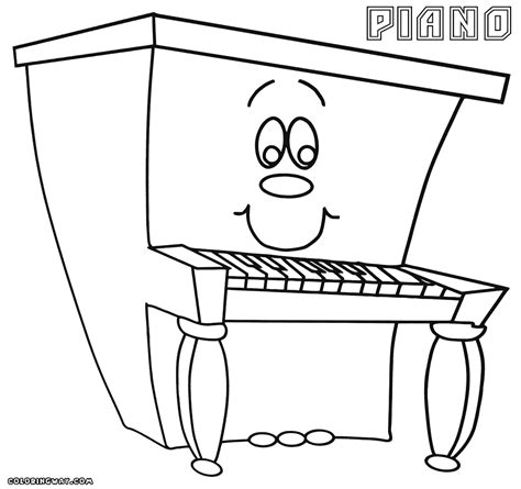 Piano Keys Coloring Page Coloring Pages