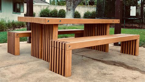 Simple Picnic Table Plans 2x4 Outdoor Furniture DIY Easy to - Etsy