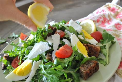 Rustic Arugula Salad with Lemon Vinaigrette - Garlic Girl