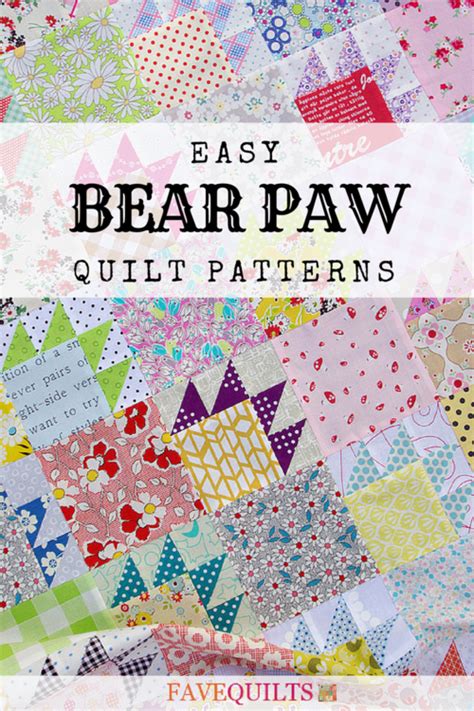 8 Easy Bear Paw Quilt Patterns | FaveQuilts.com