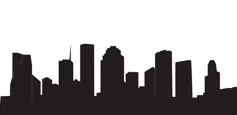 Houston Skyline Silhouette at GetDrawings | Free download