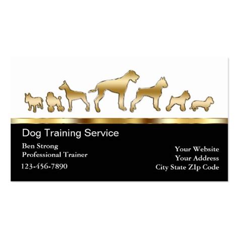 Dog Trainer Business Cards | Zazzle