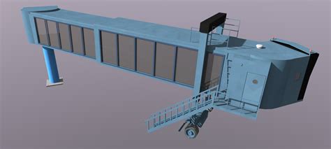 3ds max airport terminal jetway